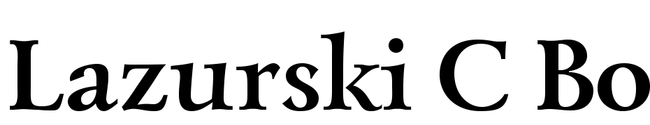 Lazurski C Bold Font Download Free
